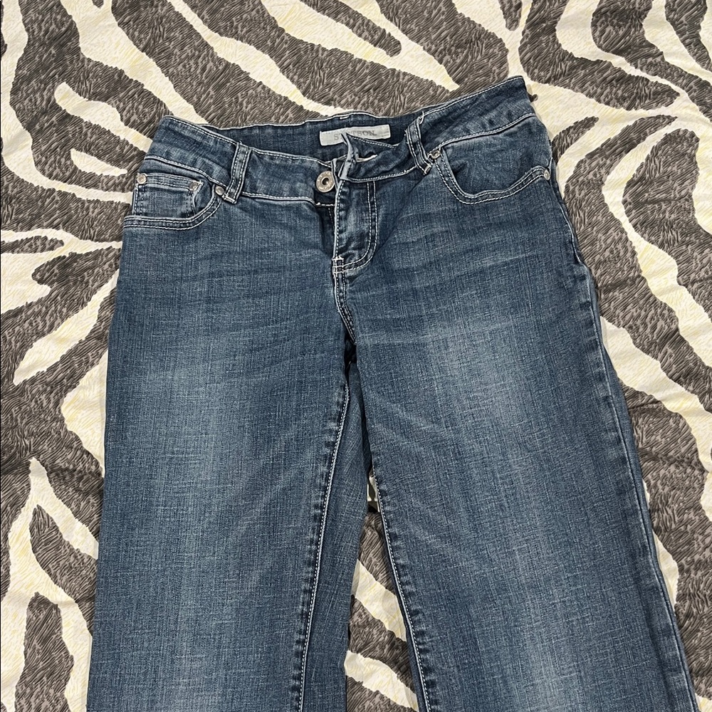 Stetson Women's Straight Leg Blue Jeans